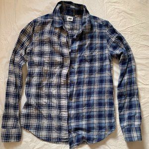 patched flannel shirt
